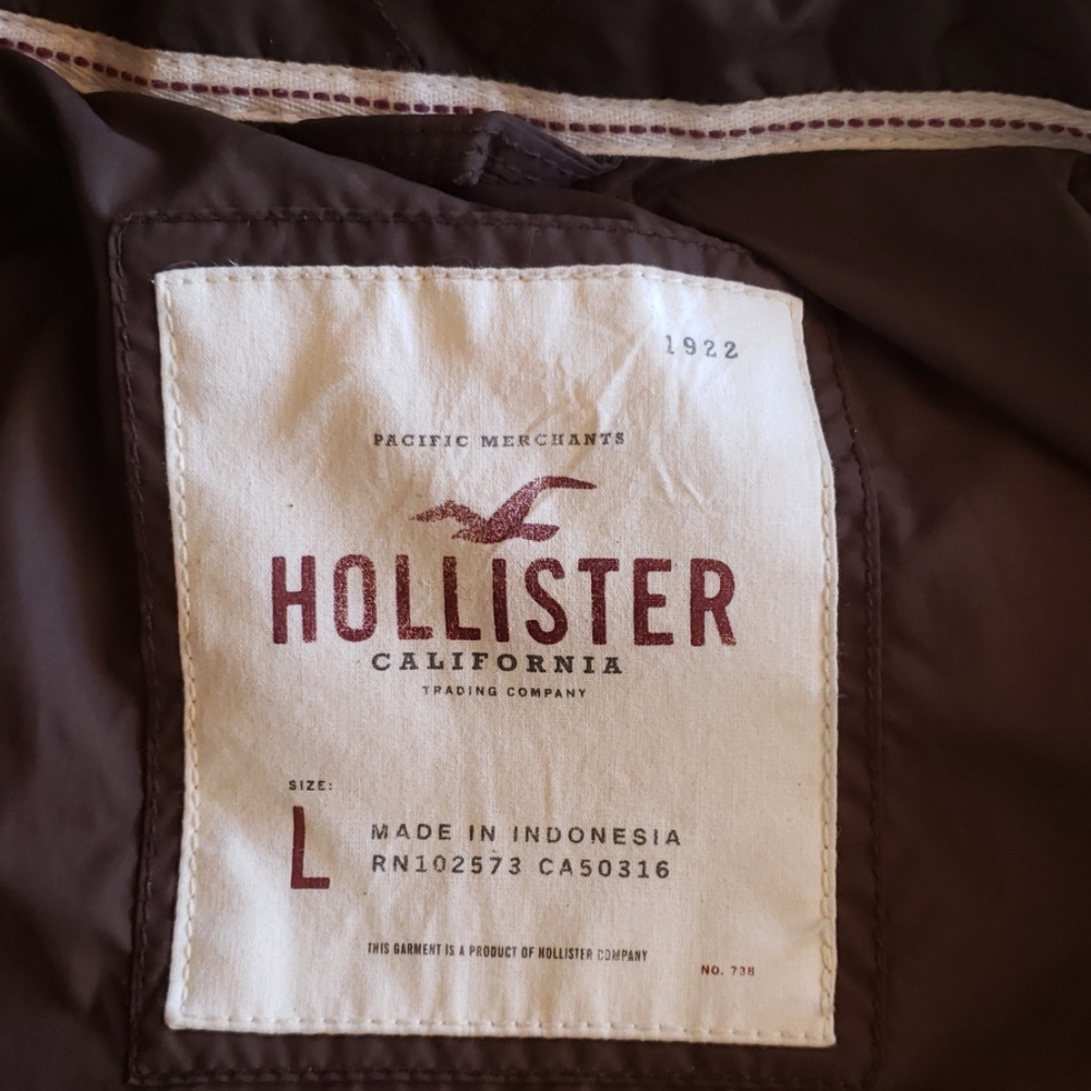 Hollister puffer coat sz teen L - Picture 4 of 6